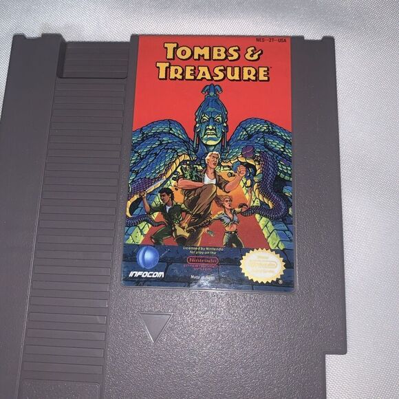Vintage Video Game Tombs & Treasure (Nintendo NES 1991) Authentic Collectible - Picture 9 of 10